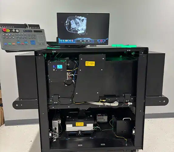 Inside of scanner